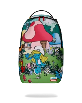 Mochila «LOS PITUFOS EN EL JARDÍN»