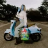 Mochila «LOS PITUFOS EN EL JARDÍN»