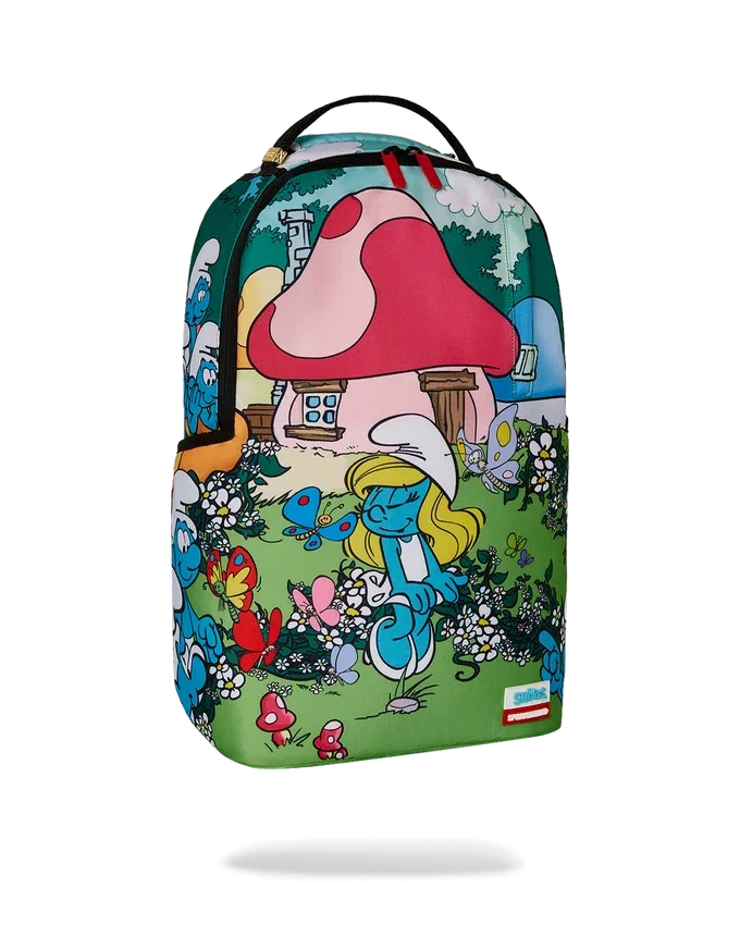 Mochila «LOS PITUFOS EN EL JARDÍN»