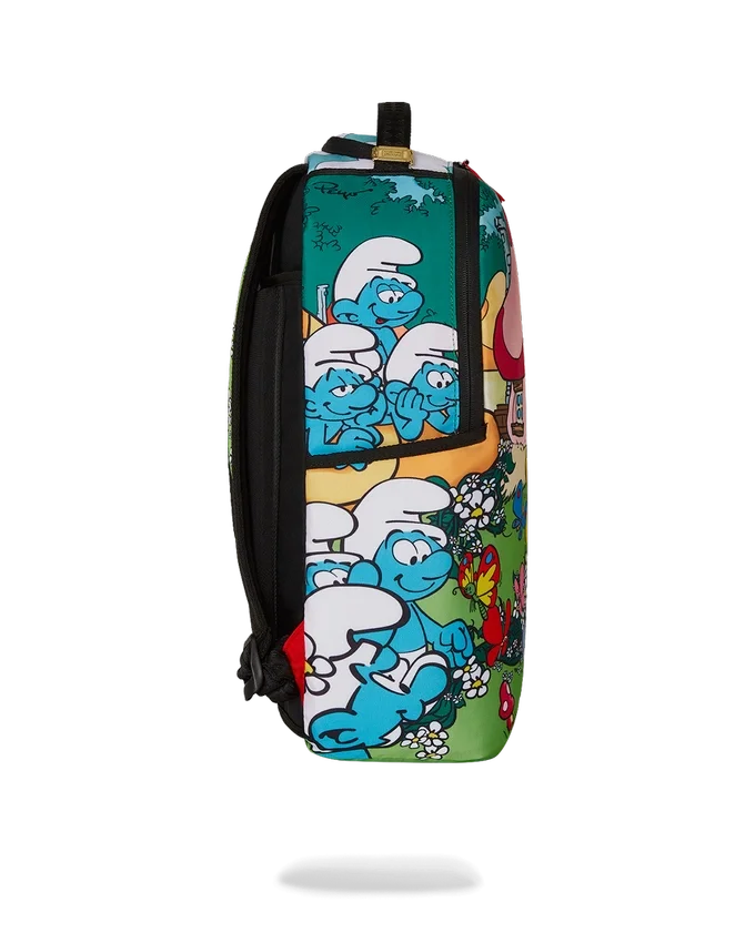 Mochila «LOS PITUFOS EN EL JARDÍN»