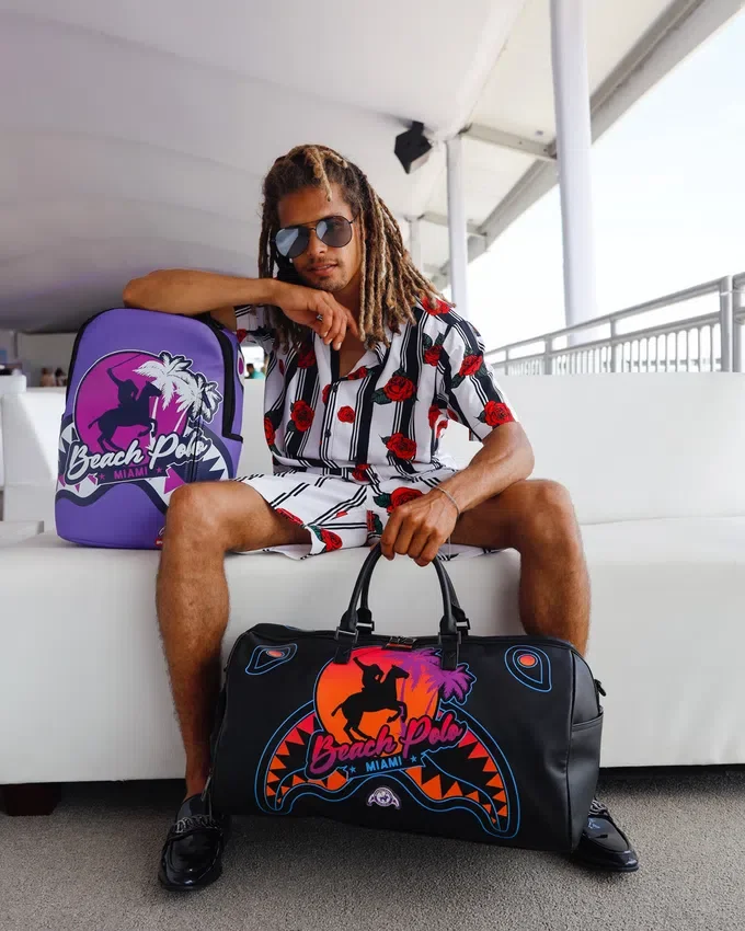 Mochila MIAMI BEACH POLO COLLAB (DLXV-PURPLE)