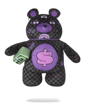 MOCHILA MONEYBEAR CON TIBURÓN DE SLIME MORADO