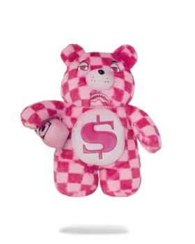 Mochila Moneybear Furzilla Shark (Cuadros Rosas)