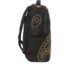 MOCHILA NOIR QUILT CON CADENA DORADA Y MOTIVO DE TIBURÓN (DLXV)