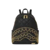 MOCHILA NOIR QUILT CON CADENA DORADA Y MOTIVO DE TIBURÓN SALVAJE