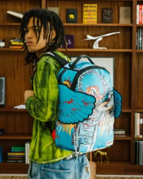 Mochila oficial BASQUIAT «UNTITLED (FALLEN ANGEL) 1981» Con alas (DLXV)