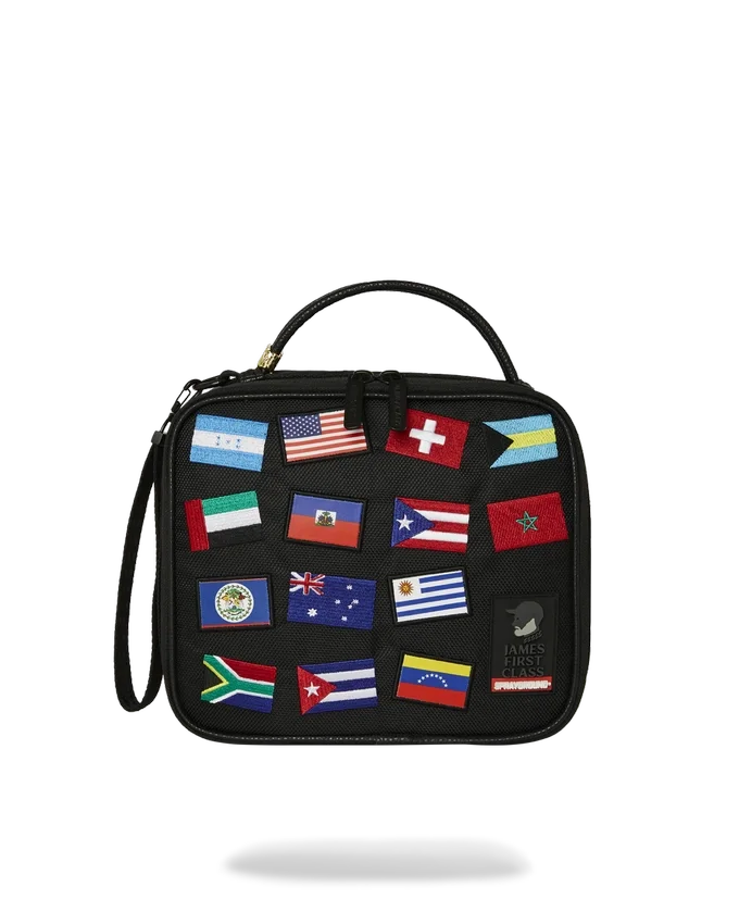 MOCHILA PARA SNACKS JAMES FIRST CLASS GLOBAL FLAGS