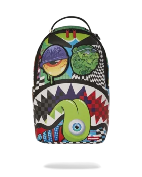 Mochila «PSYCHO WORLD OF FUN» (CON PARCHOS PARA LOS OJOS DESMONTABLES DE VELCRO)