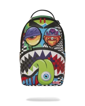Mochila «PSYCHO WORLD OF FUN» (CON PARCHOS PARA LOS OJOS DESMONTABLES DE VELCRO)