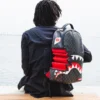 MOCHILA SHARK BITE SHARKS IN PARIS GRIS (DLXV)