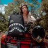 Mochila Shark Central en tonos grises (DLXV)
