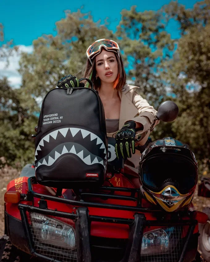 Mochila Shark Central en tonos grises (DLXV)