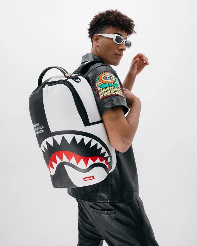 Mochila Shark Central Split Negra/Blanca (DLXV)
