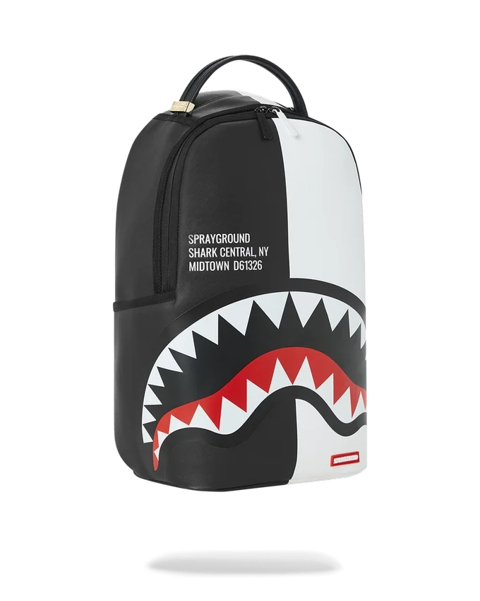 Mochila Shark Central Split Negra/Blanca (DLXV)
