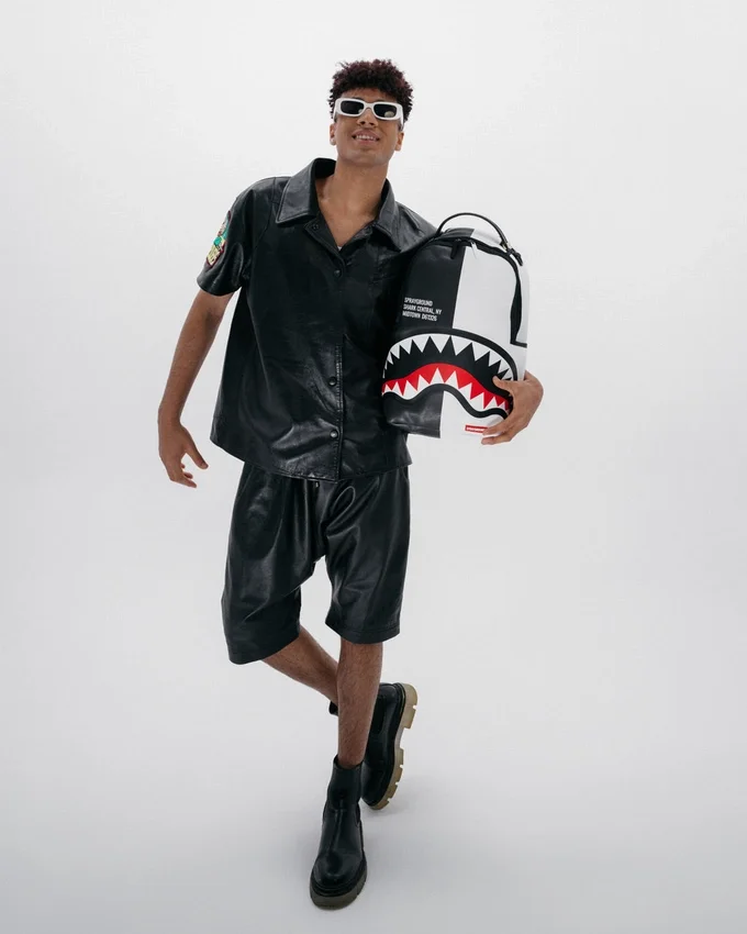 Mochila Shark Central Split Negra/Blanca (DLXV)