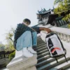 Mochila «Sharks in Paris» con ilusión óptica «Bag on Bag»