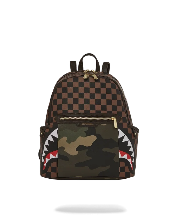 Mochila «Sharks in Paris Savage» con bolsillo exterior con cremallera dorada