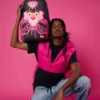 Mochila TIBURÓN CON DIAMANTES DE LA PANTERA ROSA