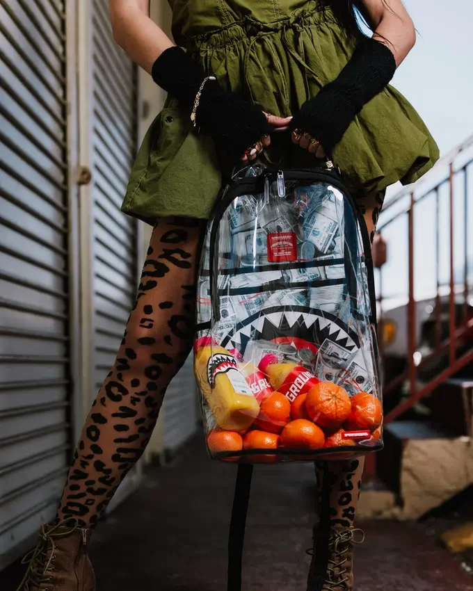 Mochila TRANSPARENTE - MONEY CHOMP