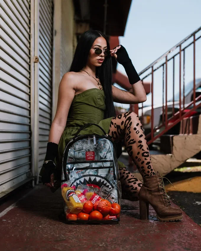Mochila TRANSPARENTE - MONEY CHOMP