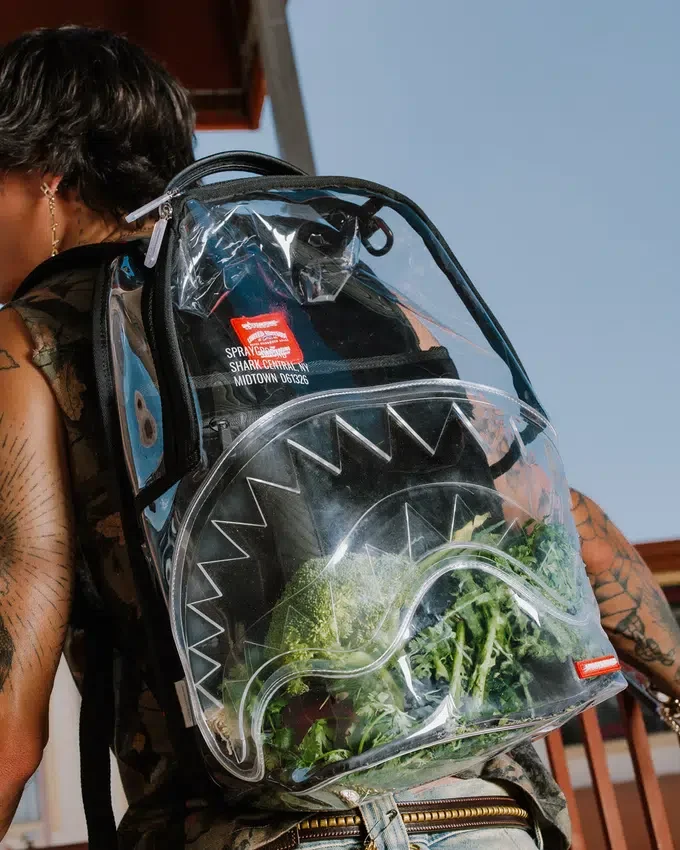 Mochila TRANSPARENTE - SHARK CENTRAL