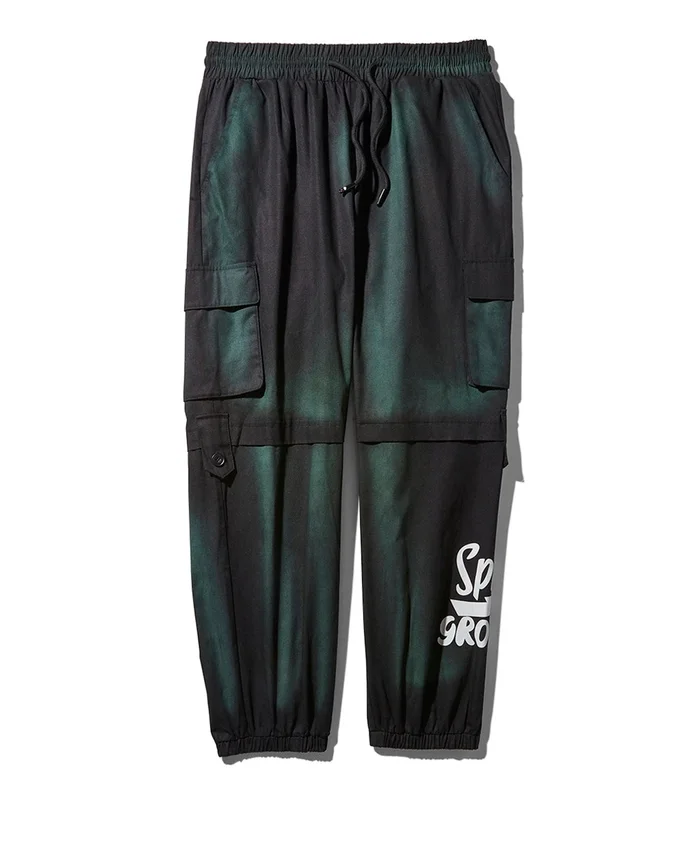PANTALONES JOGGER CARGO CON EFECTO TIE-DYE ESTILO MILITAR