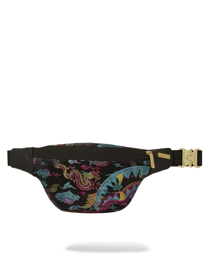 SAVVY BOLSO BANDOLERA CON DRAGONES BORDADOS