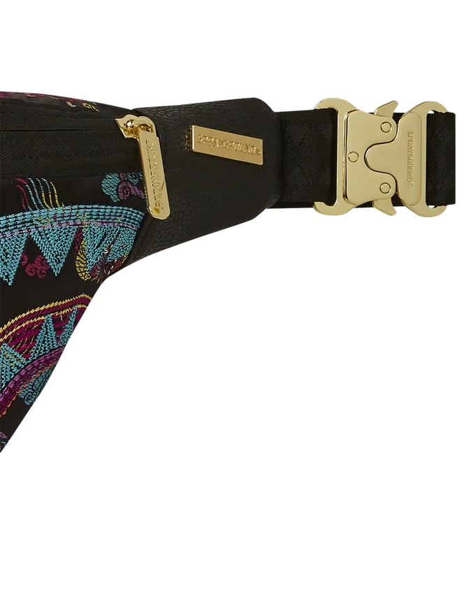 SAVVY BOLSO BANDOLERA CON DRAGONES BORDADOS