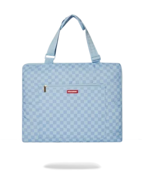 SHARK ISLAND: MANTITA DE PLAYA PLEGABLE, BOLSO CONVERTIBLE RESISTENTE AL AGUA