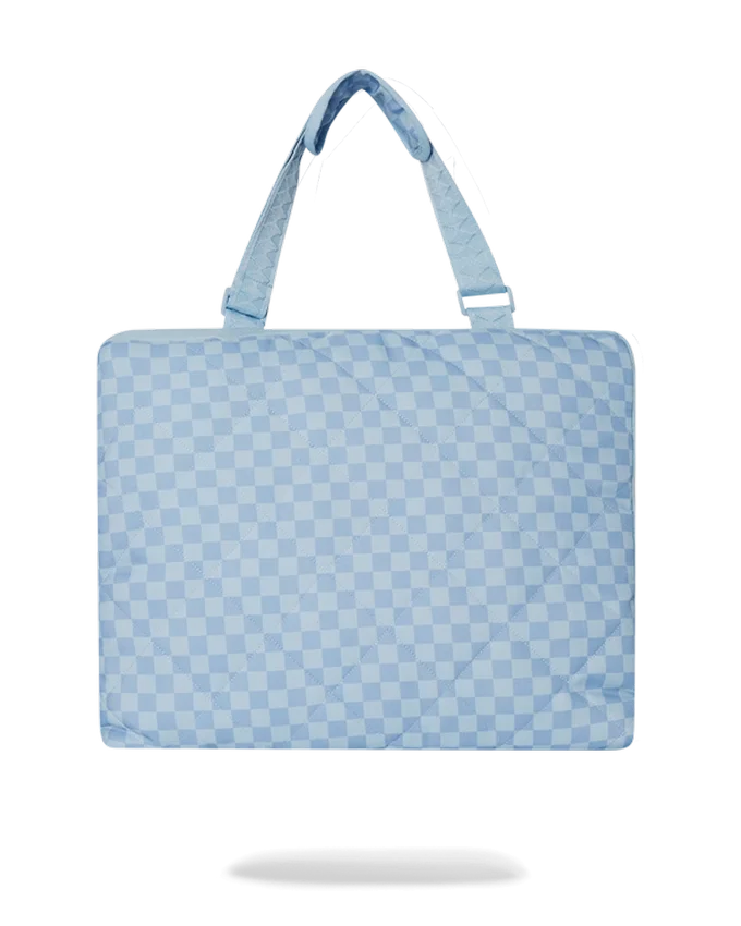 SHARK ISLAND: MANTITA DE PLAYA PLEGABLE, BOLSO CONVERTIBLE RESISTENTE AL AGUA