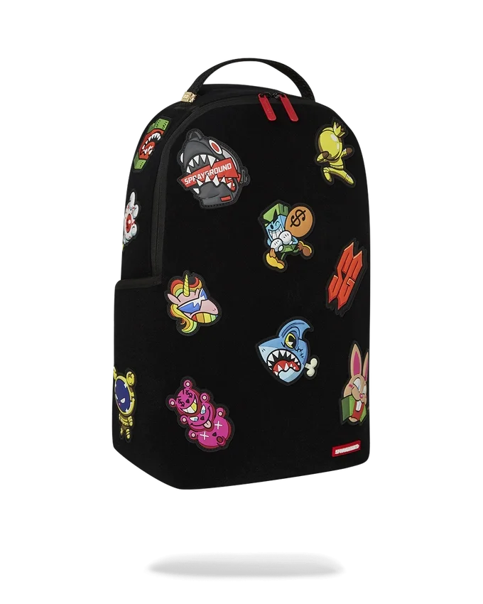 STUCK ON YA - Mochila con parches de Velcro