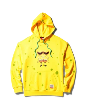 SUDADERA CON CAPUCHA DE SPONGEBOB «SPONGE» (AMARILLA)
