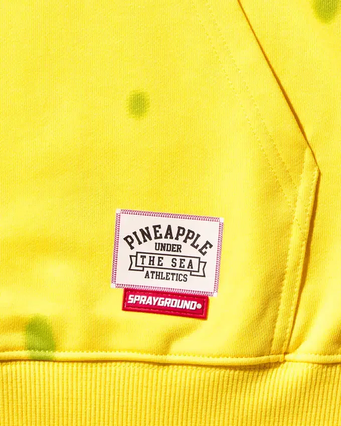 SUDADERA CON CAPUCHA DE SPONGEBOB «SPONGE» (AMARILLA)