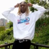 SUDADERA CON CAPUCHA MIAMI VICE (BLANCA)