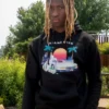 SUDADERA CON CAPUCHA MIAMI VICE (NEGRA)
