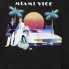 SUDADERA CON CAPUCHA MIAMI VICE (NEGRA)