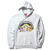 SUDADERA CON CAPUCHA Y CUELLO REDONDO DE SPONGEBOB SHARK (GRIS CLARO)