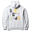 SUDADERA CON CAPUCHA Y CUELLO REDONDO DE SPONGEBOB SHARK (GRIS CLARO)