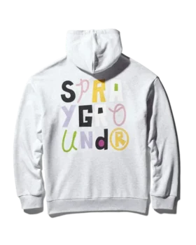 SUDADERA CON CAPUCHA Y CUELLO REDONDO DE SPONGEBOB SHARK (GRIS CLARO)