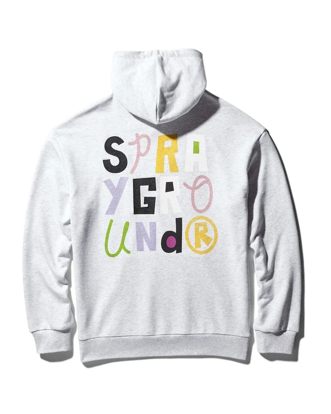SUDADERA CON CAPUCHA Y CUELLO REDONDO DE SPONGEBOB SHARK (GRIS CLARO)