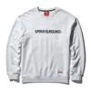 SUDADERA CON CUELLO REDONDO DE SPRAYGROUND (GRIS CLARO)