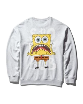 SUDADERA CON CUELLO REDONDO DE SPRAYGROUND (GRIS CLARO)