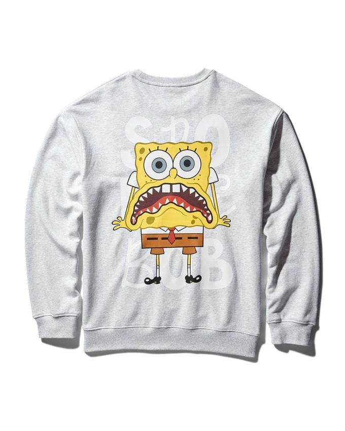 SUDADERA CON CUELLO REDONDO DE SPRAYGROUND (GRIS CLARO)
