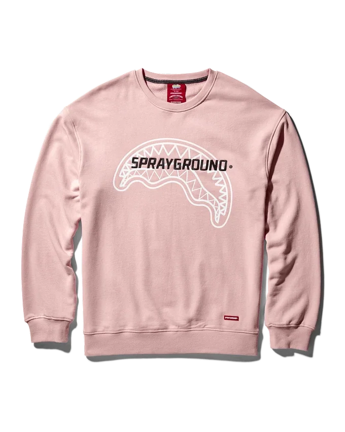 SUDADERA CON CUELLO REDONDO DE SPRAYGROUND (ROSA)